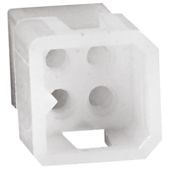TE Connectivity, .062 Commercial Male Connector Housing, 3.68mm Pitch, 4 Way, 2 Row