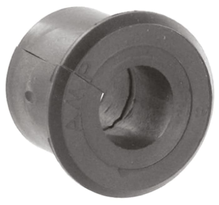 TE Connectivity Grey PVC 14 .27mm Cable Grommet for Maximum of 7.92mm Cable Dia. 2-380937-0