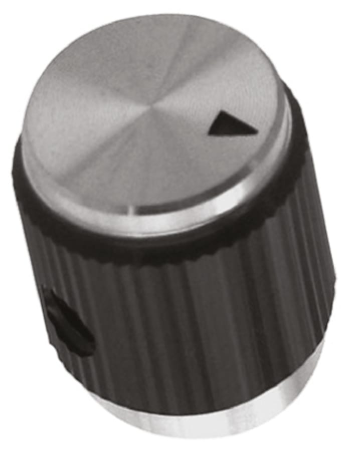 Bouton de potentiomètre TE Connectivity, Axe de 3.2mm, Diamètre de 13mm, Vis sans tête