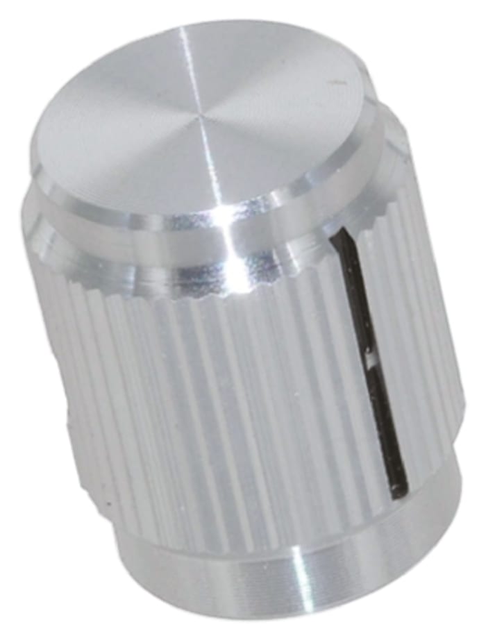 TE Connectivity 12.7mm Natural Potentiometer Knob for 3.17mm Shaft Splined, KN500A1/8