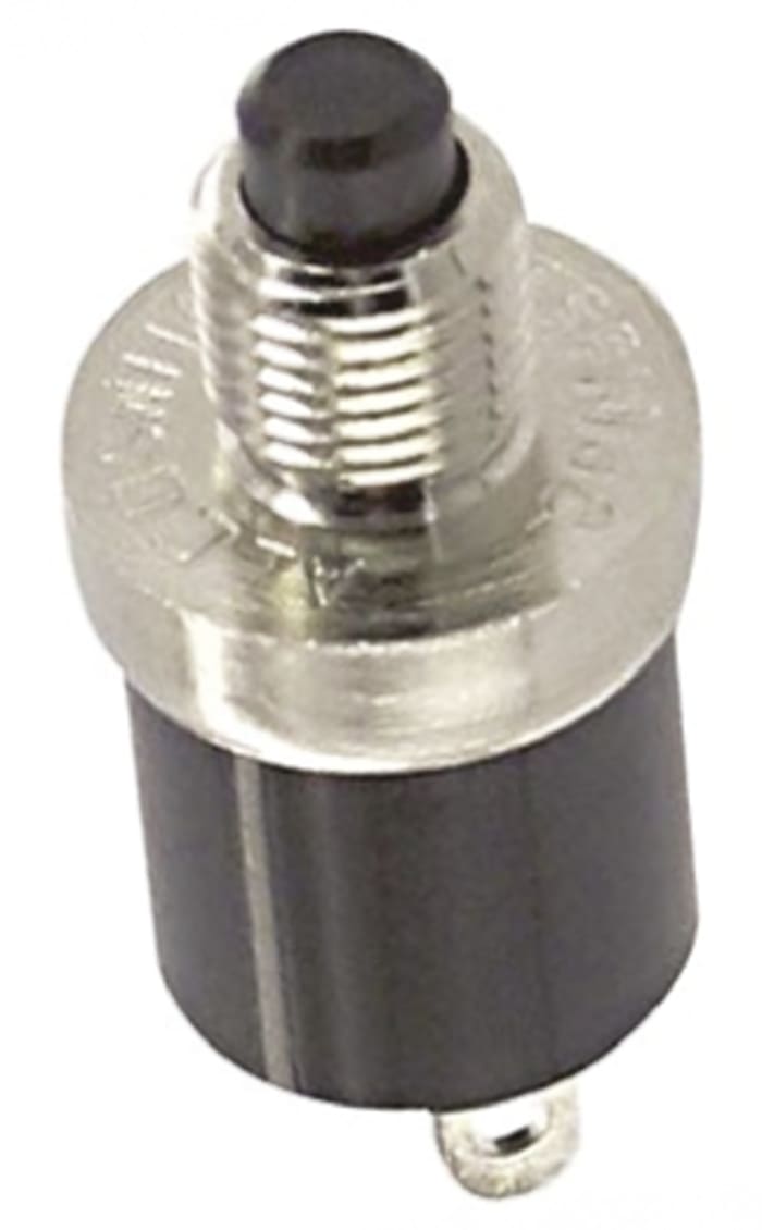 TE Connectivity Miniature Push Button Switch, Momentary, Panel Mount, 6.35mm Cutout, SPST