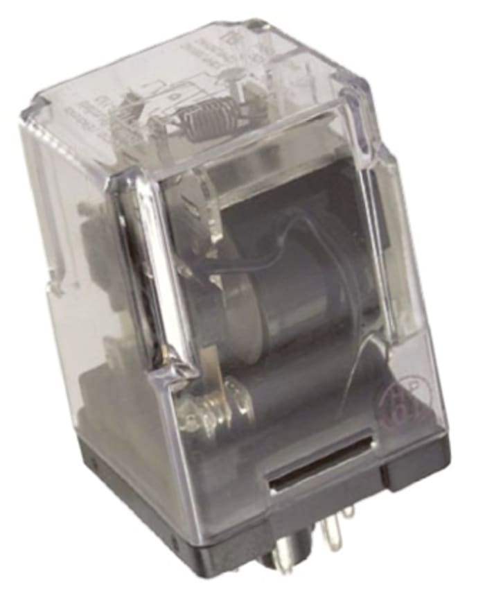 TE Connectivity Plug In Non-Latching Relay, 110V dc Coil, 10A Switching Current, DPDT