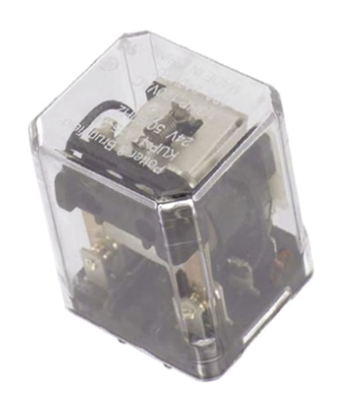 TE Connectivity Plug In Power Relay, 24V ac Coil, 10A Switching Current, DPDT