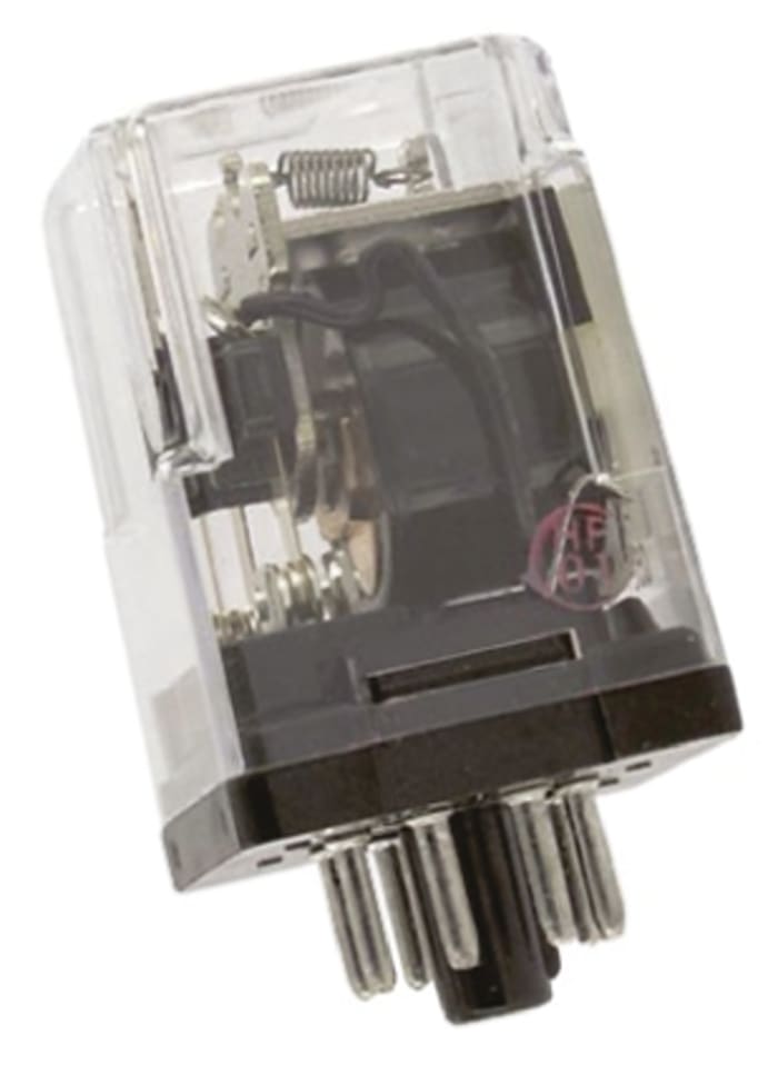 TE Connectivity Plug In Power Relay, 6V ac Coil, 10A Switching Current, DPDT