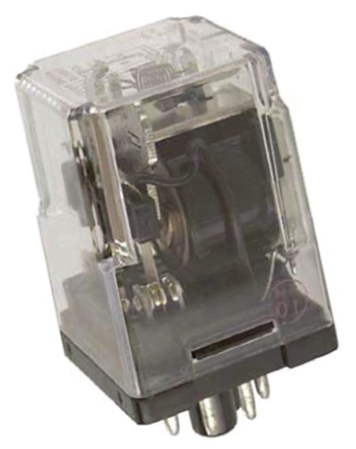 TE Connectivity Plug In Power Relay, 120V ac Coil, 5A Switching Current, DPDT
