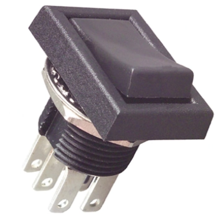 TE Connectivity DPDT, On-On On-None-On Rocker Switch Panel