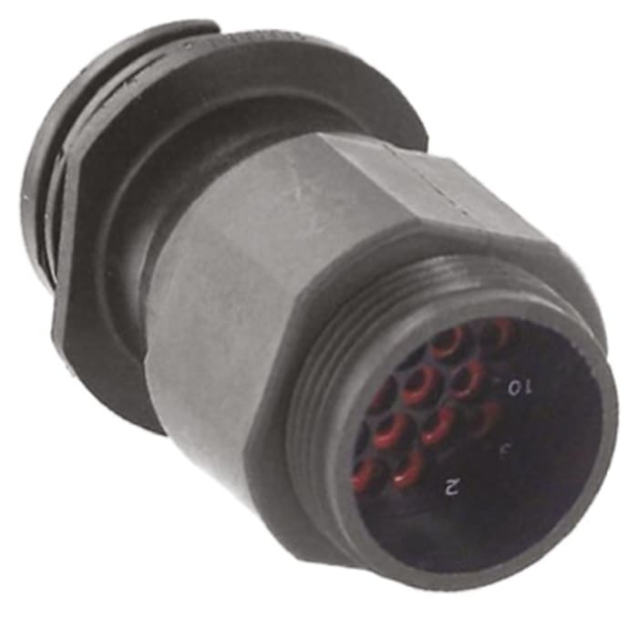 TE Connectivity Connector, 16 Contacts, In-line, Plug, Male, IP65, CPC Series 1 Series