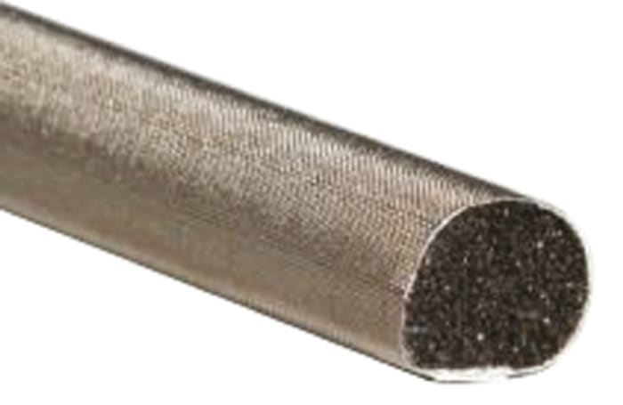 DHR9,5x6,4NI-N4V0-1000, Shielding Strip of Nickel Copper Alloy, PUR With Tape 1m x 9.5mm x 6.4mm