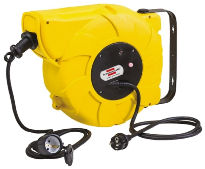 brennenstuhl 16m 1 Socket Type F - German Schuko Cable Reel Cassette Reel, 230 V, IP44