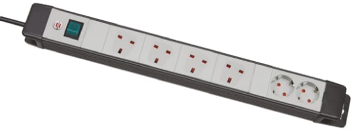 Rallonge brennenstuhl Premium-Line, 6 prises BS4343/EN60309 110 V - 16 A, cordon 3m