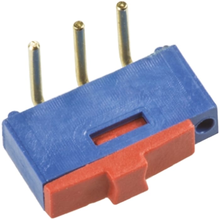 Wurth Elektronik Through Hole Slide Switch SPDT Latching 100 mA Gold Plated