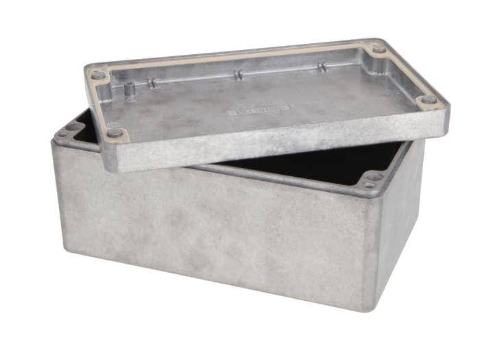 Boîtier Deltron 486 en Aluminium, 220 x 120 x 80mm, Gris IP68, Blindé