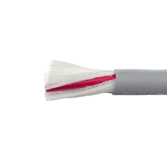 Alpha Wire Ecogen Ecoflex Control Cable, 4 Cores, 0.81 mm², ECO, Unscreened, 30m, Grey mPPE Sheath, 18 AWG