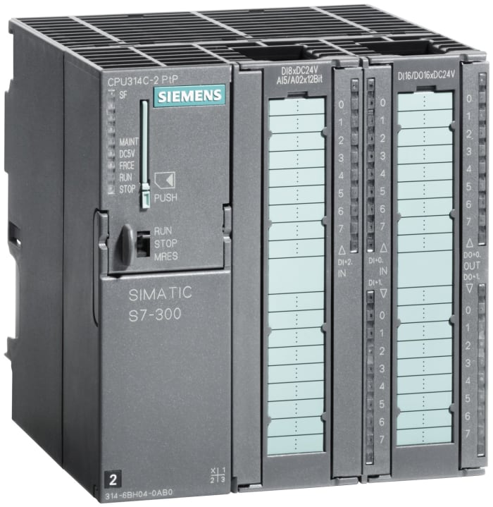 Siemens SIMATIC S7-300 Series PLC CPU for Use with SIMATIC S7-300 Series, Analogue, Digital Output, 24 (Digital), 4