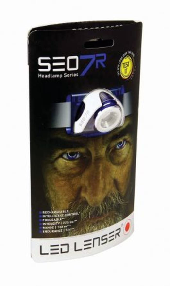  LED Lenser – SEO7R – Linterna frontal, color azul :  Herramientas y Mejoras del Hogar