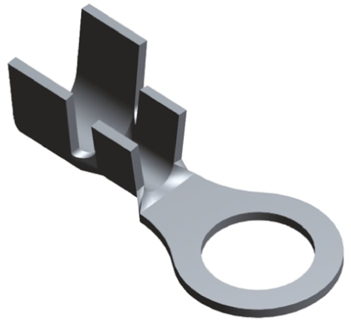 TE Connectivity Uninsulated Ring Terminal, M5 Stud Size, 0.8mm² to 2mm² Wire Size