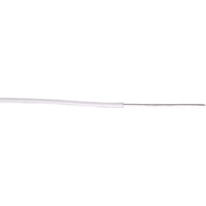 Nexans KU01 Series White 0.6 mm² Equipment Wire, 19 AWG, 19/0.2 mm, ETFE Insulation, 10132138