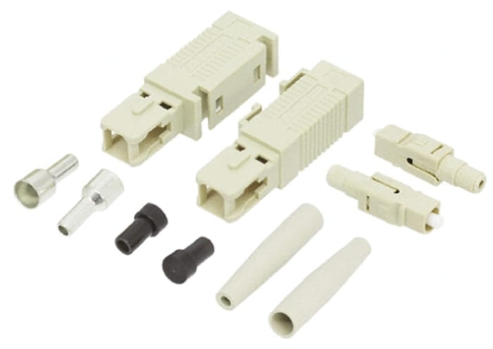 TE Connectivity, SC Multimode Duplex Fibre Optic Connector 50μm Fibre Size