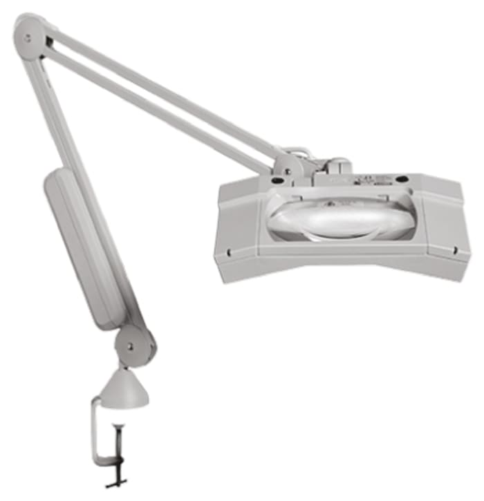 Luxo WAS025985 Bench Magnifier with Table Clamp Mount, 3.5dioptre, 175 x 108mm Lens