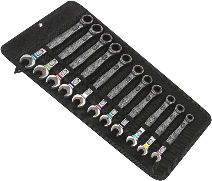 Wera Joker 6000 Series 11-Piece Spanner Set, 8 → 19 mm, Chrome Molybdenum Steel