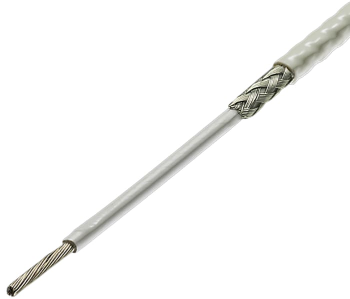 Fils de câblage TE Connectivity, 0,24 mm², Blanc, 24 AWG, 100m, 600 V