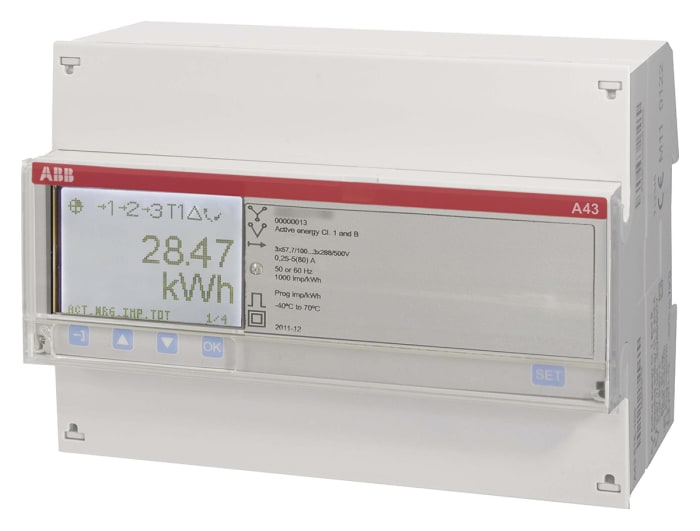ABB 3 Phase LCD Energy Meter