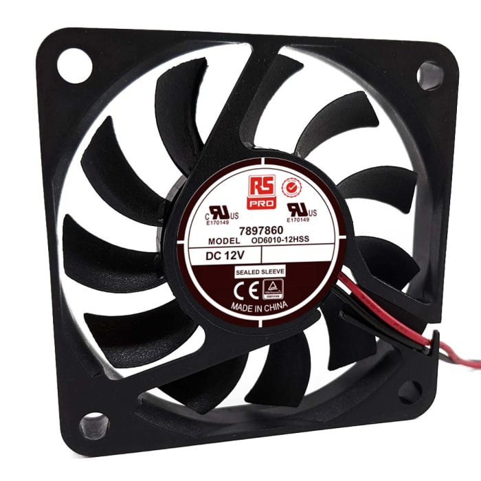 DC Aksiyel Fan, 60 x 60 x 10,45mm, 36m³/sa, 3W, 12 V dc (OD6010 Serisi)