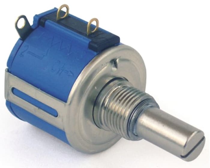 Bourns 3541 5kΩ Rotary Potentiometer 1-Gang Panel Mount, 3541H-1-502L