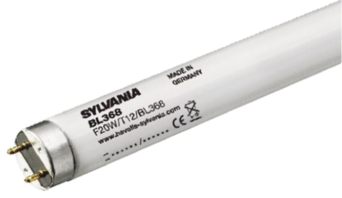 0000361 Sylvania, Sylvania 20 W Fly Killer Light, 589.8 mm, Tubular, 789-9848