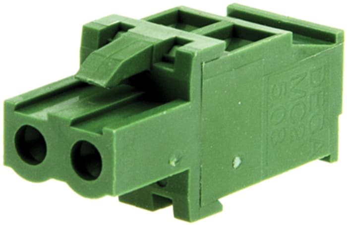 Svorková lišta PCB, rozteč: 5.08mm, počet řad: 1, počet kontaktů: 2, orientace těla: Rovný, Kabelová montáž, Zelená