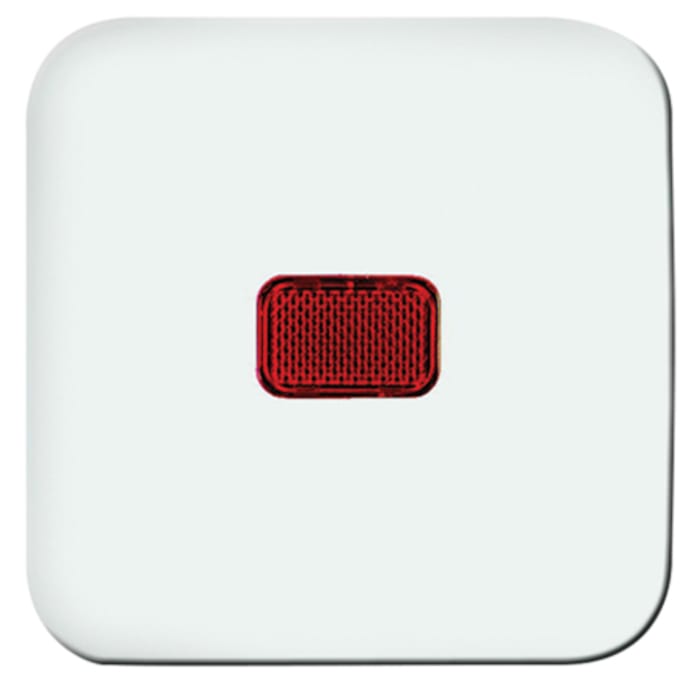 Plaque pour interrupteur Busch Jaeger - ABB, 1 poste, Blanc, Thermoplastique