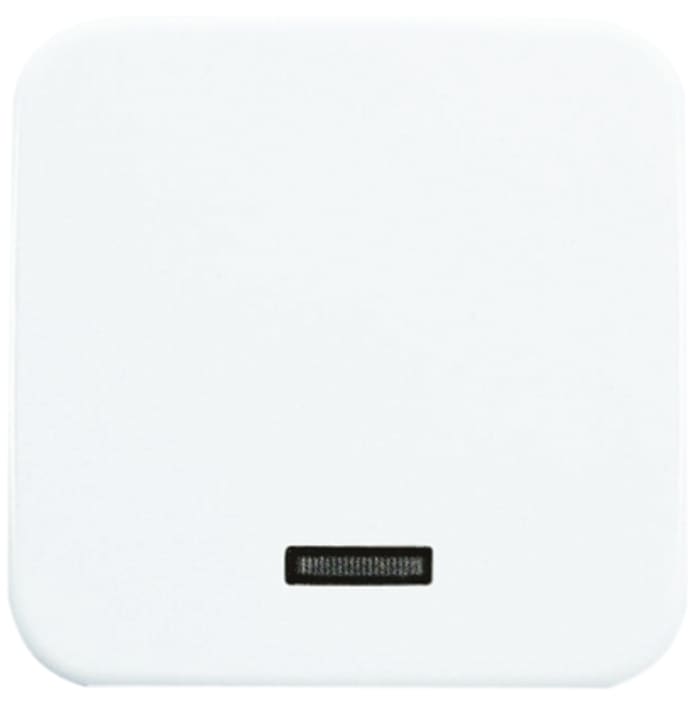 Plaque pour interrupteur Busch Jaeger - ABB, 2 postes, Blanc, Thermoplastique