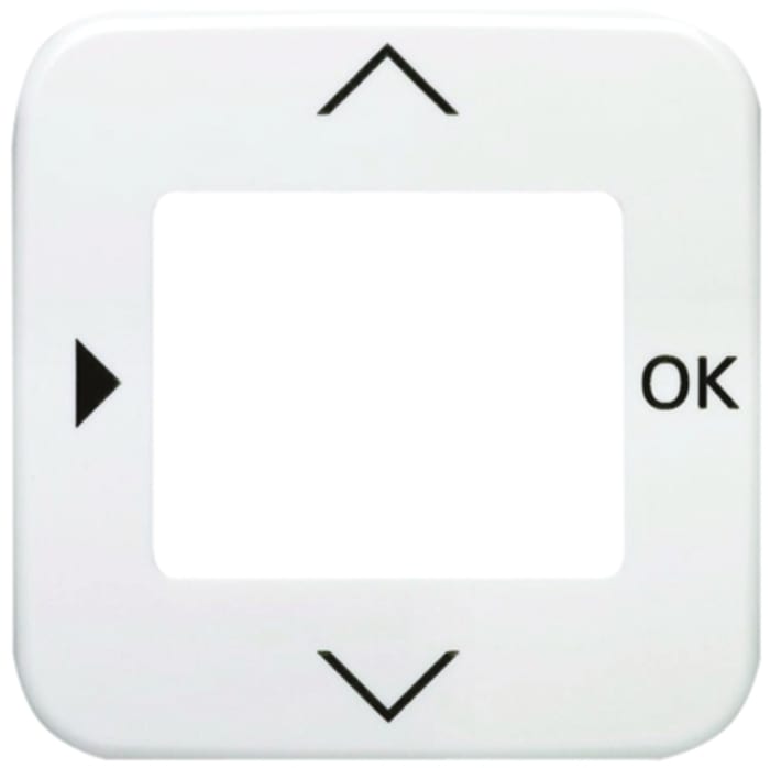 Busch Jaeger - ABB White 1 Gang Thermoplastic Faceplate & Mounting Plate