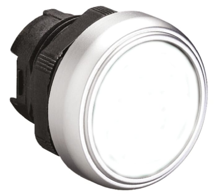 Lovato Platinum Series White Spring Return Push Button Head, 22mm Cutout, IP66, IP67, IP69K