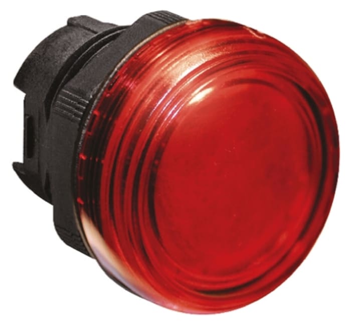 Tête de voyant lumineux Rouge Lovato, série Platinum, diam. découpe 22mm, IP66, IP67, IP69K