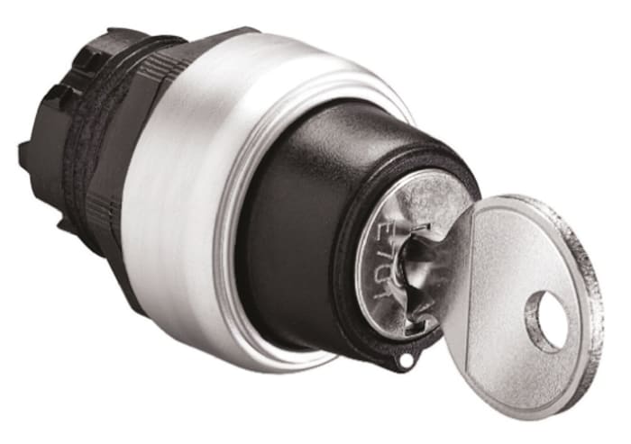 Lovato Platinum 3-position Key Switch Head, Latching, 22mm Cutout