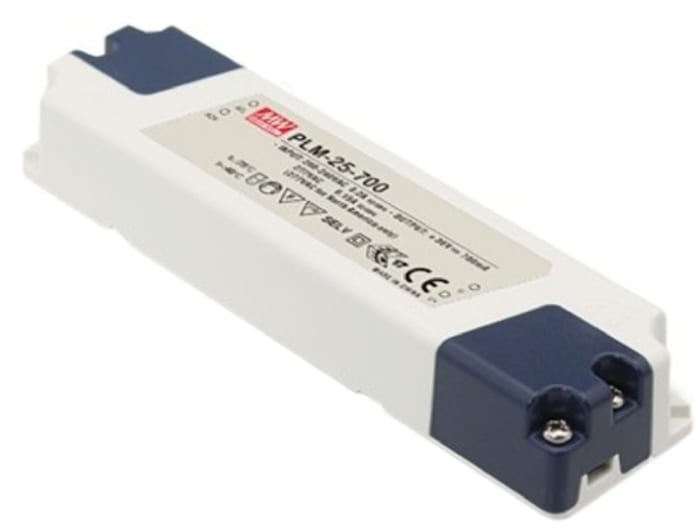 Driver LED corriente constante MEAN WELL, IN: 110 → 295 V ac, 156 → 417 V dc, OUT: 42 → 72V,