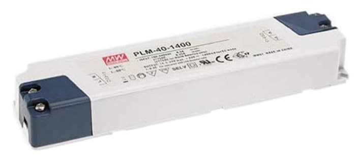 Budič LED PLM-40-350 53 → 105V 350mA 36W IP30 konstantní proud MEAN WELL