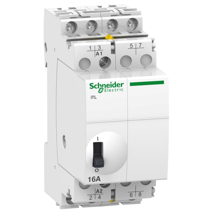 Schneider Electric DIN Rail Power Relay, 110 V dc, 230 → 240V ac Coil, 16A Switching Current, 4PST