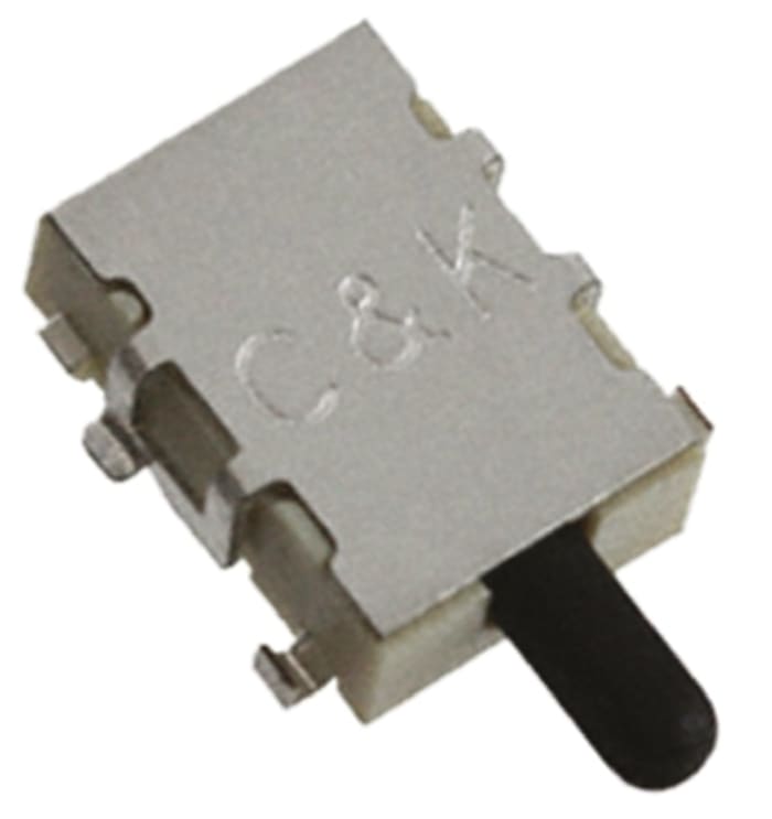 C & K Detector Switch, SPST, 100 mA @ 12 V dc, Silver Cladding
