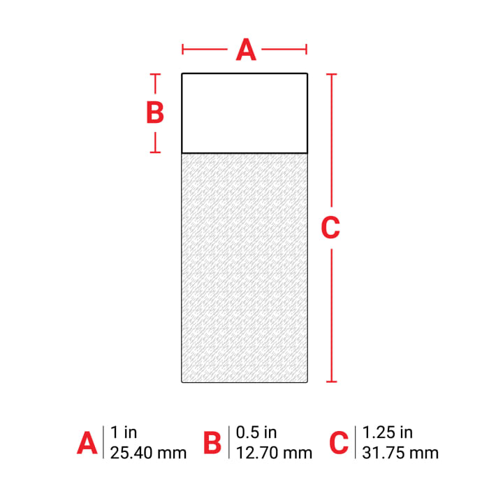 M143427 Brady Brady B427 Selflaminating Vinyl Black on White