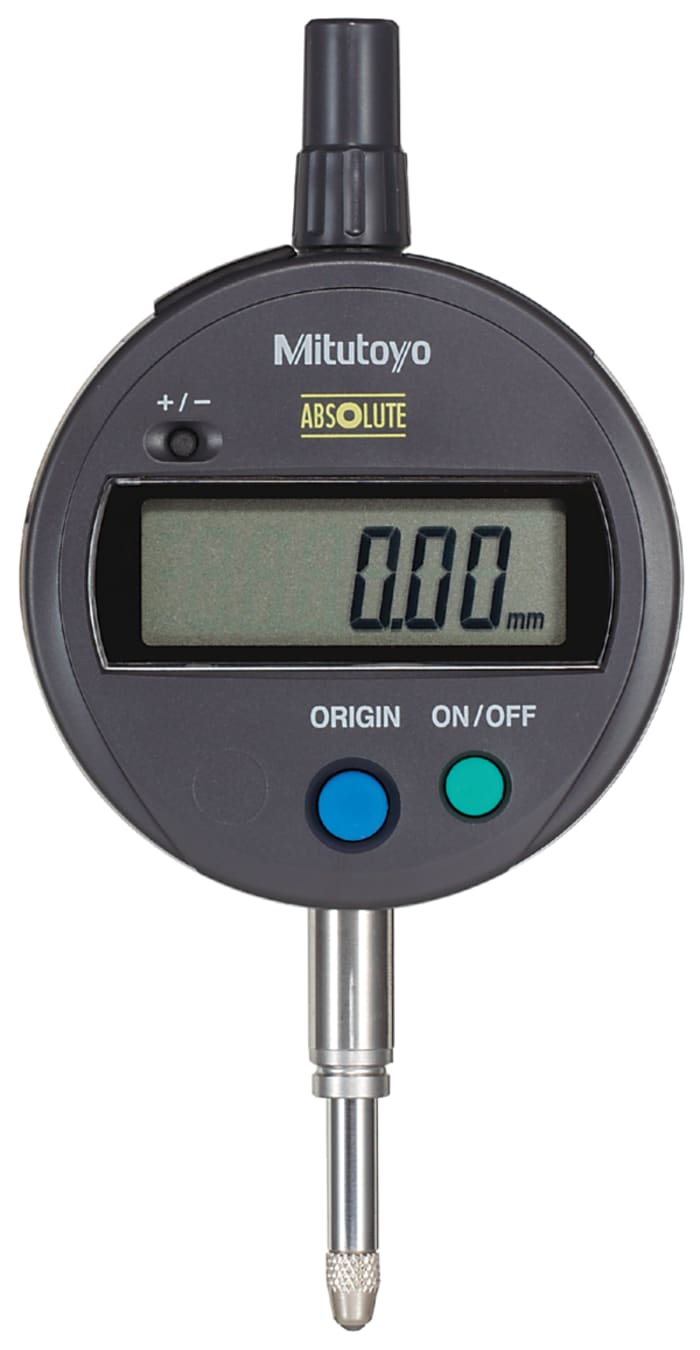 Mitutoyo 543-781B-10Metric Dial Indicator, 0 → 12.7 mm Measurement Range, 0.01 mm Resolution , 0.02 mm Accuracy