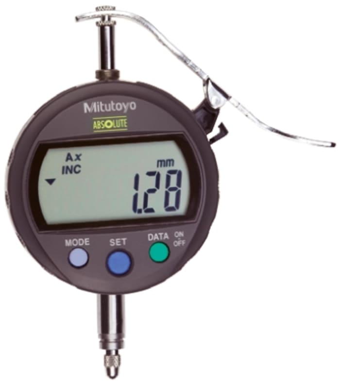 Mitutoyo 543-400BMetric Dial Indicator, 0 → 12 mm Measurement Range, 0.01 mm Resolution , 0.02 mm Accuracy
