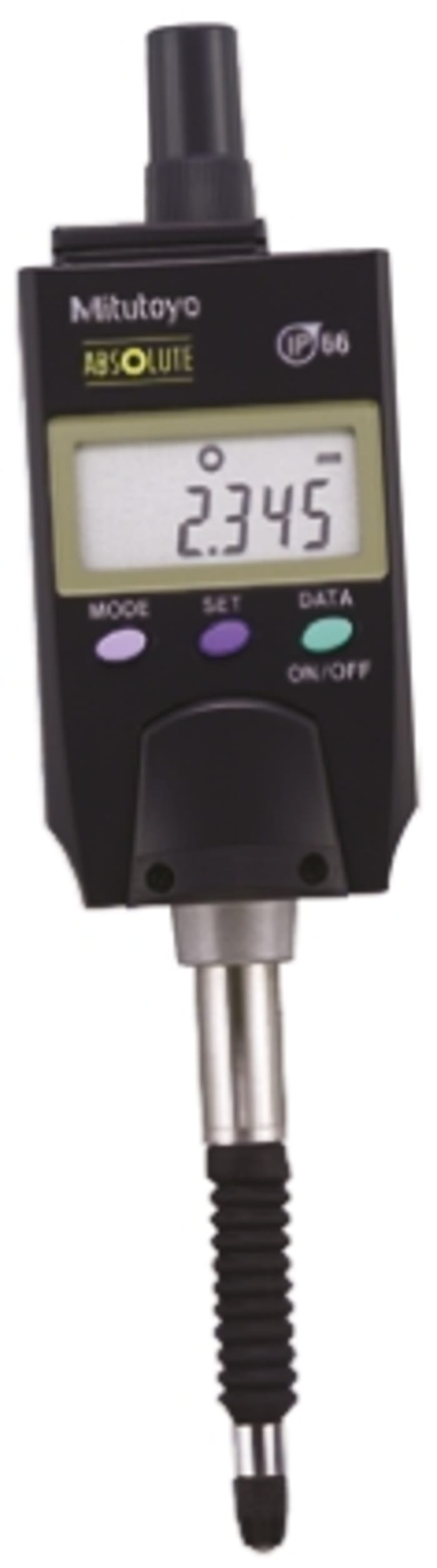 Mitutoyo 543-575Metric Dial Indicator, Maximum of 12.7 mm Measurement Range, 0.001 mm, 0.01 mm Resolution , 0.003 mm,