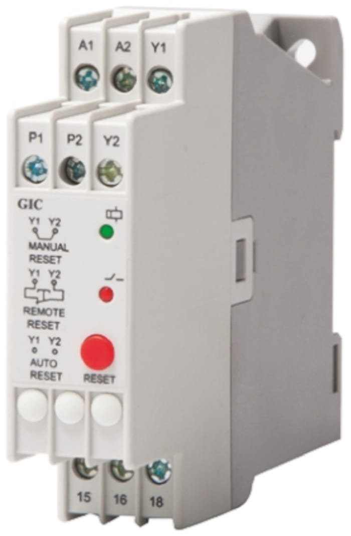 MJ93BK GIC GIC Thermistor Monitoring Relay With DPDT Contacts, 3