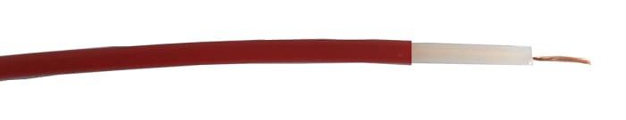 RS PRO Red 0.5 mm² Equipment Wire, 15 AWG, 7/0.3 mm, 100m, PVC Insulation
