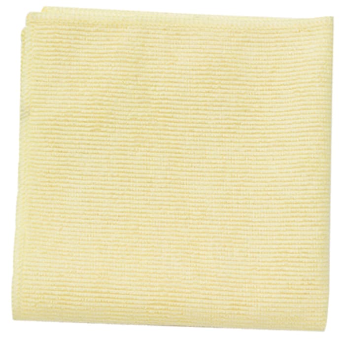 Rubbermaid Commercial Products Professional Microfibre Yellow Cloths for General Cleaning, Wet & Dry Use, Bag of 120,