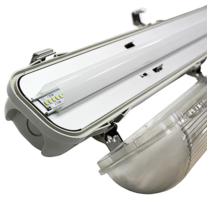 RS PRO 40 W LED Batten Light Batten, 1 Lamp, Anti-corrosive, 1.57 m Long, IP65