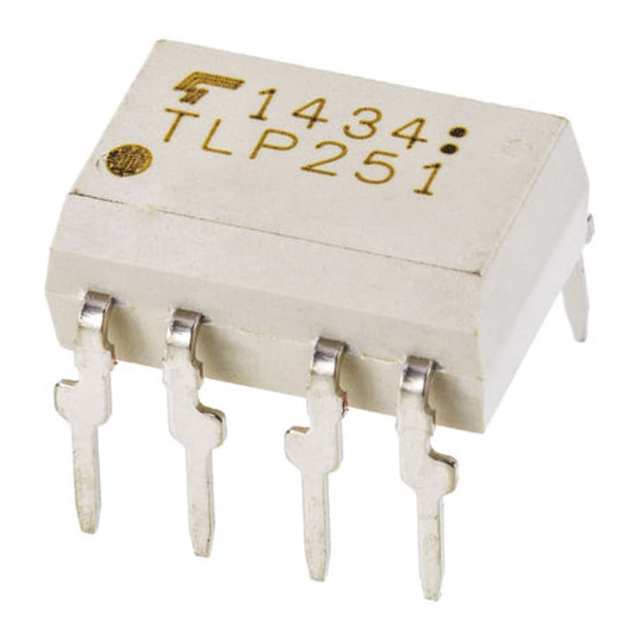 Toshiba, TLP352 AC Input Infrared LED Output Optocoupler, Through Hole, 8-Pin DIP