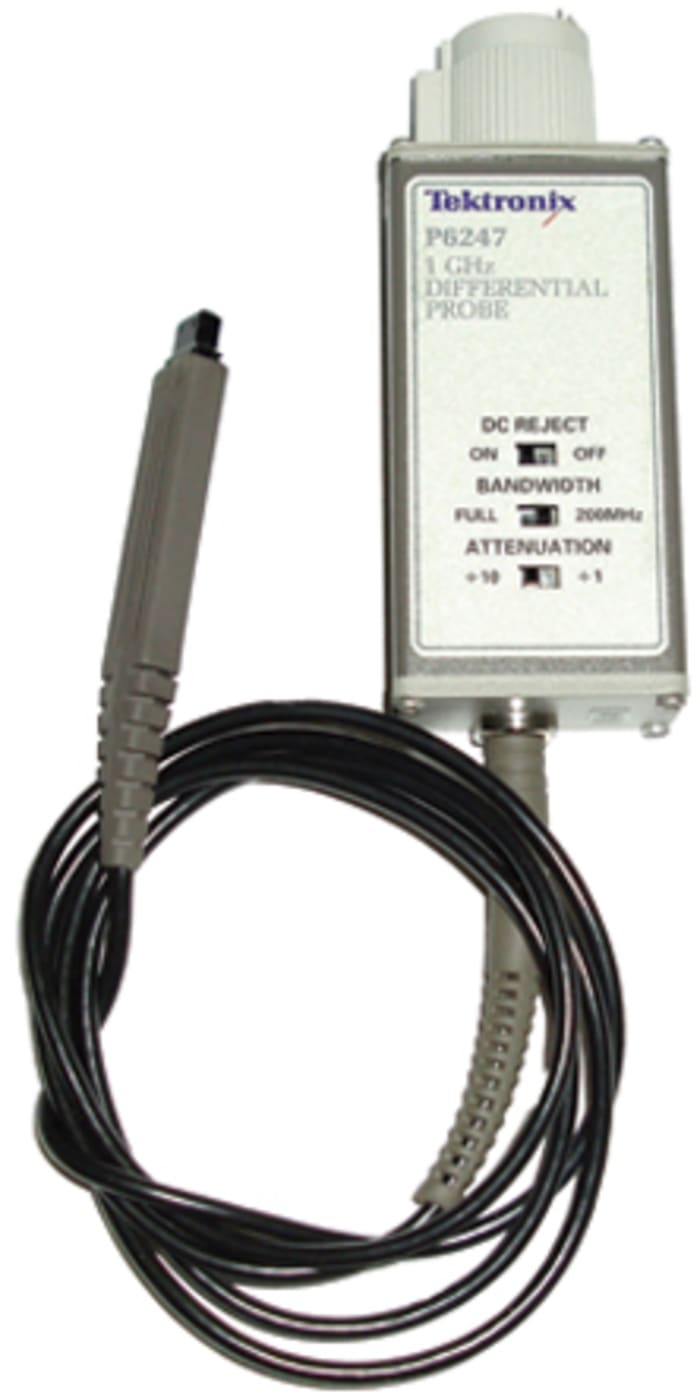 Tektronix P6247 Oscilloscope Probe, Differential Type, 1GHz, 1:1, 1:10, BNC Connector